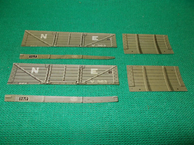 Leeds Model Co. Spur O N.E. 5-Bohlen OFFENER WAGGON Litho Set um 1921 Spur 0