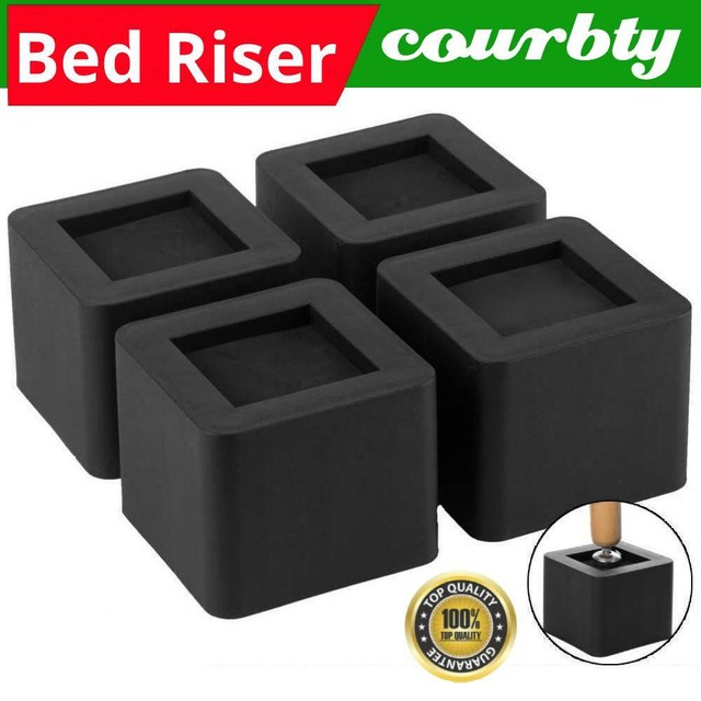 4x Bed Risers Armchair Furniture Leg Blocks Elephant Feet Raisers Stand