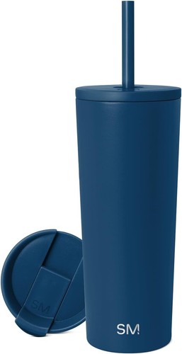 Simple Modern Insulated Tumbler with Lid and Straw | Iced Coffee Cup Reusable St
