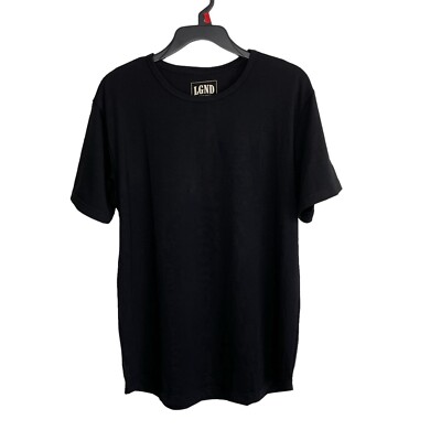 NWOT LGND Supply Co Premium Apparel Solid Black Crewneck Short Sleeve T-Shirt