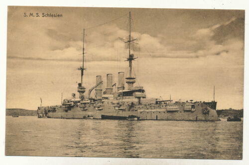 Postcard - Navy Ship SMS Silesia - WW1 - Picture 1 of 2