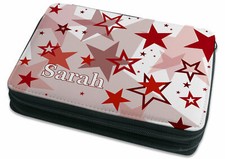 Federmäppchen Federmappe Federtasche Schulmäppchen mit Namen Sterne