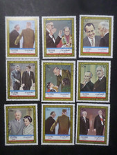 FUJEIRA LOT 9 timbres oblitérés, POSTE AERIENNE, GENERAL DE GAULLE, AIRMAIL