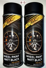 2x  C&C Felgenlack Matt Schwarz  Lackspray Felgenspray Lack Alufelgen Tuning MR7