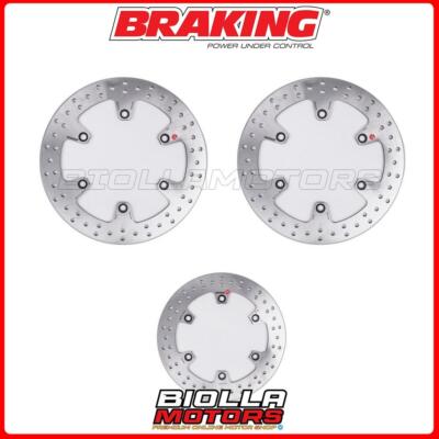 SATZ BREMSSCHEIBEN BRAKING HONDA NTV DEAUVILLE 650 1998 - 2005 VORNE + HINTEN