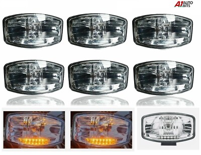 6X 9,6'' LED Jumbo Nebelscheinwerfer weiß gelb für LKW LKW Volvo DAF Scania