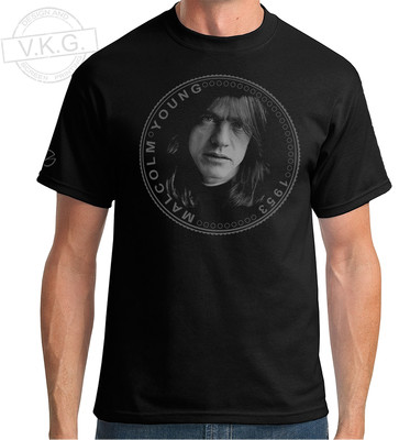 AC/DC , MALCOLM YOUNG Cool Coin T shirt by V.K.G. | eBay UK