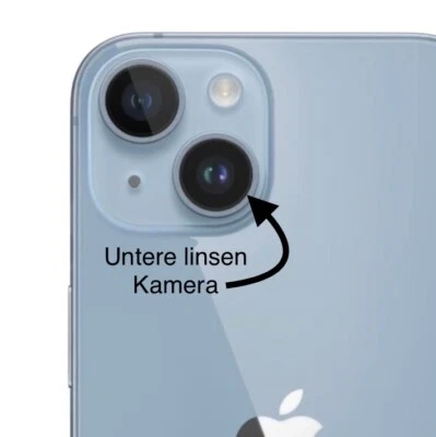 Original Apple iPhone 14 Kamera Linse Glas Camera Untere Linse + 3M Kleber Neu