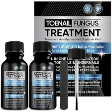 2 Pack Extra Strength Toenail Fungus Nail Repair Treatment Kit Liquid ToeFinger