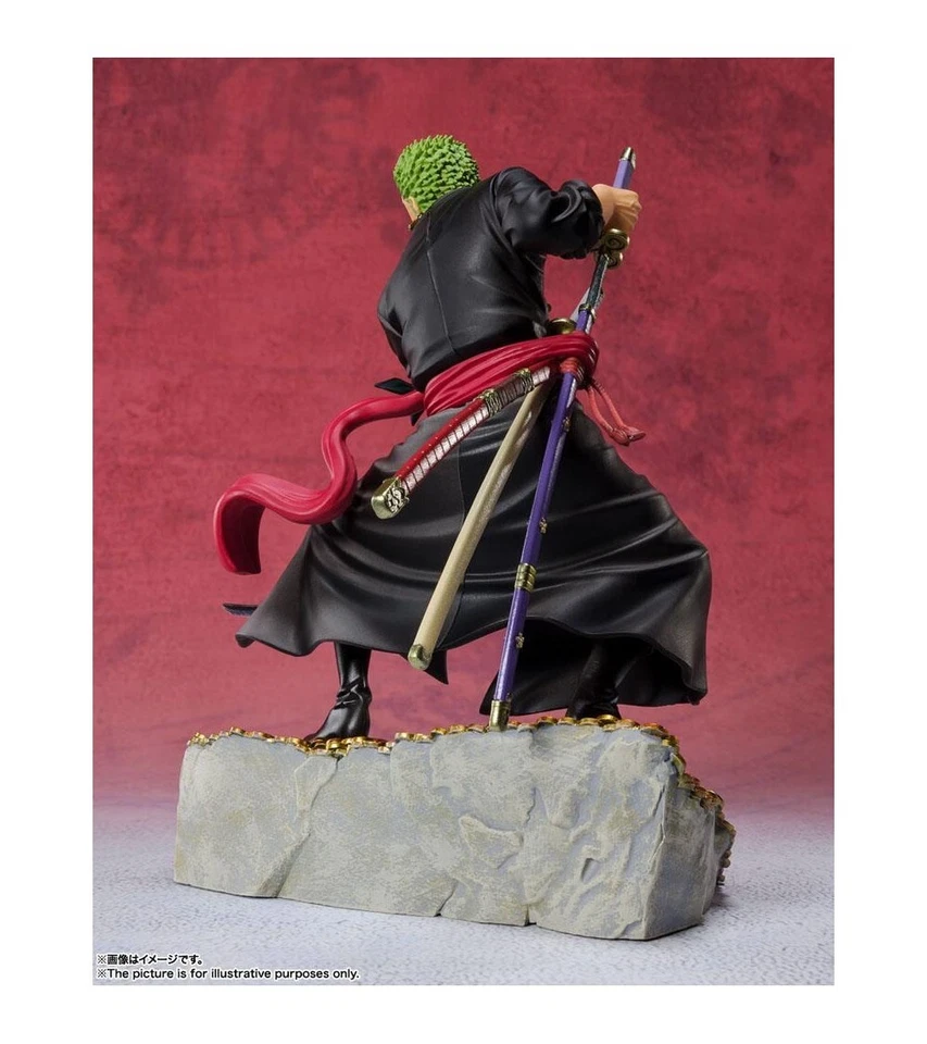 One Piece Bandai Tamashi Figuarts ZERO PVC Statue Roronoa Zoro by Eiichiro Oda - Immagine 4 di 4