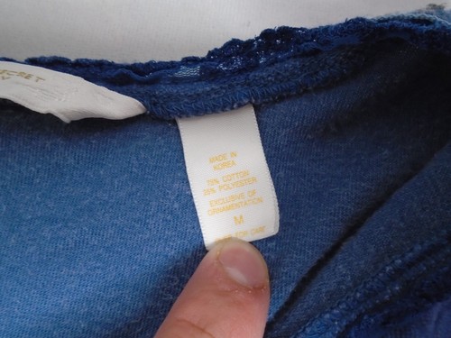 Conjunto de pijama vintage de terciopelo de algodón para mujer Victoria's Secret azul XL holgado suelto - Imagen 7 de 19