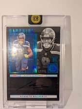 2022 Encased Kenneth Walker III #/25 On Card Auto Sapphire Rookie RC Seahawks