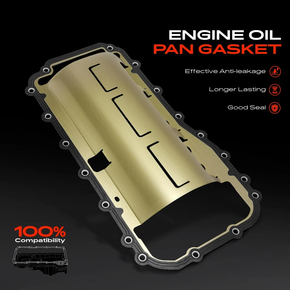 Juego de juntas de cárter de aceite de motor para Chrysler New Yorker Intrepid Dodge Eagle Plymouth Foto 3 de 4