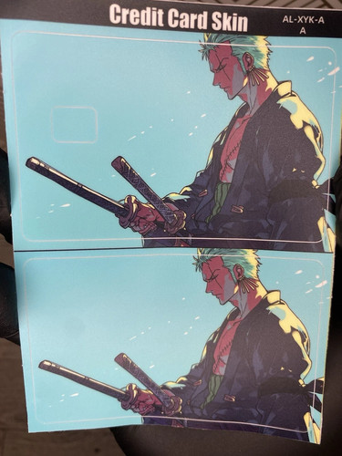 One Piece Roronoa Zoro Credit Card Smart Sticker Skin Small Chips Bank Debit - Picture 3 of 5