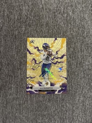 J.J. McCarthy 2025 Topps Resurgence 1/1 Superfractor Auto Minnesota Vikings