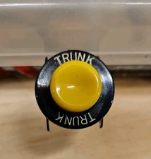 Vintage GM Trunk Release button switch Yellow Button