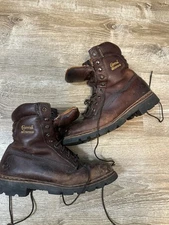 Chippewa Boots Mens 9.5 Brown Leather Waterproof Hunting Outdoors Work 25950!!