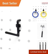 1.5 Inch Pegboard Hooks Kit 100 Pack L-Shaped Metal Organizer Black