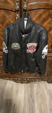vtg tampa bay superbowl jeff hamilton leater jacket