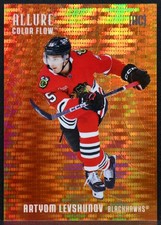 2025-26 UD Allure Color Flow Red-Orange Levshunov Blackhawks RC 173/399 5125