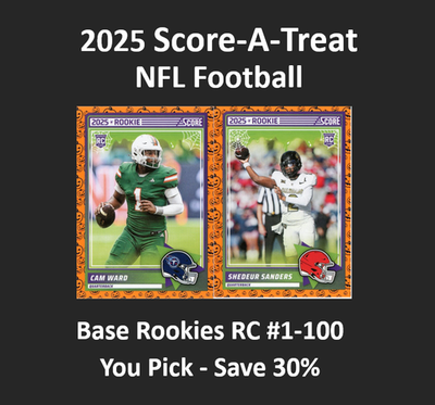 2025 Panini Score-A-Treat Football Rookies #1-100 You Pick & Complete Your  Set