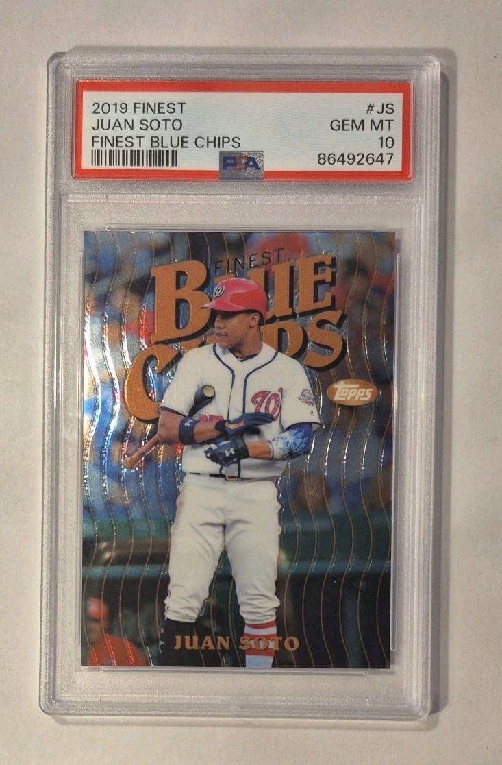 2019 Finest Juan Soto Finest Blue Chips #JS - PSA GEM MT 10 - LOW POP 59 Yankees