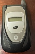 Motorola i455 Boost Mobile Flip Phone Black/Silver Untested Parts Only