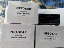 3 NETGEAR MESH SATELLITE BLACK, NIGHTHAWK MS70  MESH ROUTER MR70