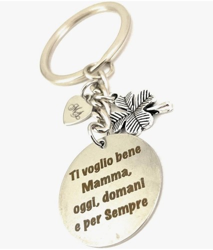 Portachiavi Mamma acciaio idea regalo - Picture 2 of 4