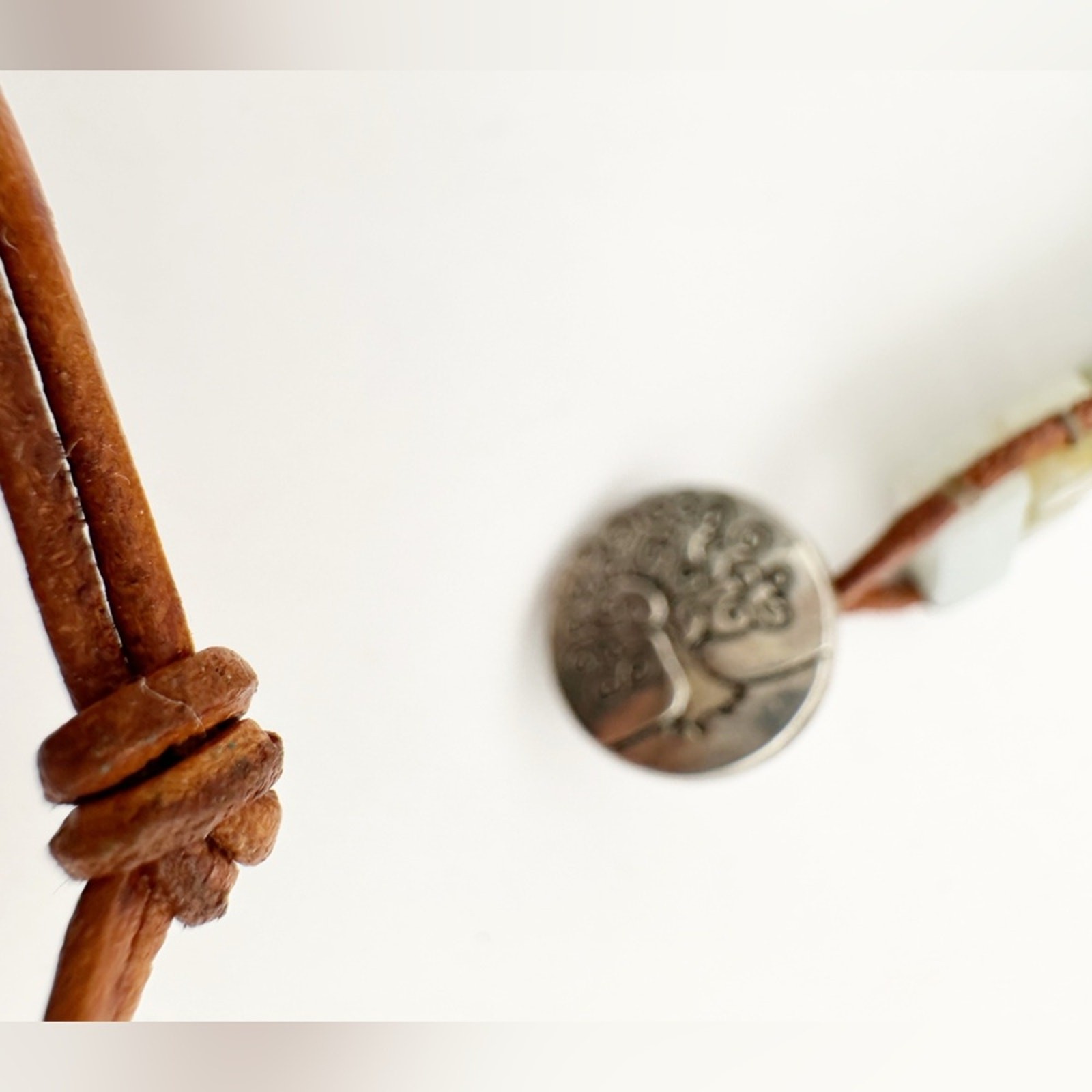 Amazonite Bracelet Rectangle Wrap Boho Jewelry Bo… - image 7