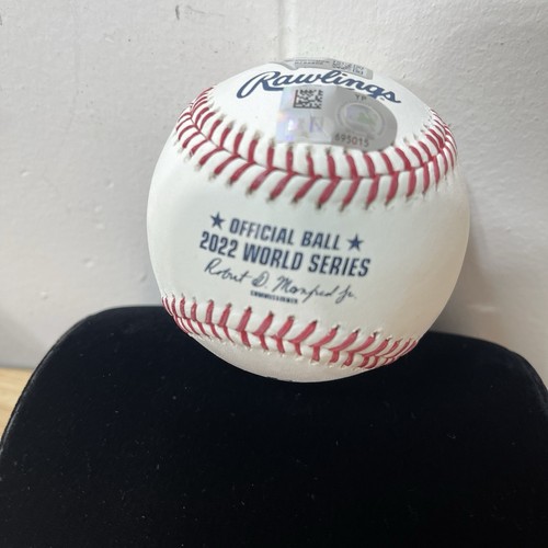 Jt Realmuto Firmato Rawlings Ufficiale 2022 World Series Baseball Phillies COA - Foto 5 di 8