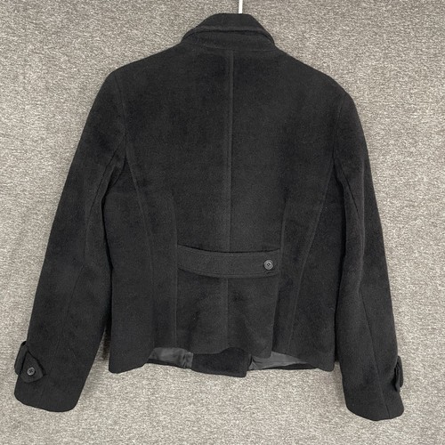 Peruvian Connection Alpaca Wool Overcoat Womens Size 12 (L) Black - Picture 6 of 7