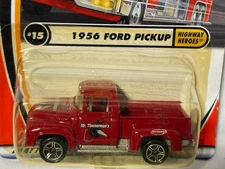 Matchbox #15 1956 Ford Pickup Truck, Red, NIB, 1/64
