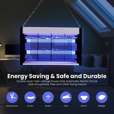 40W Electric UV Fly Killer Bug Zapper, Indoor Mosquito Trap for Kitchen Office