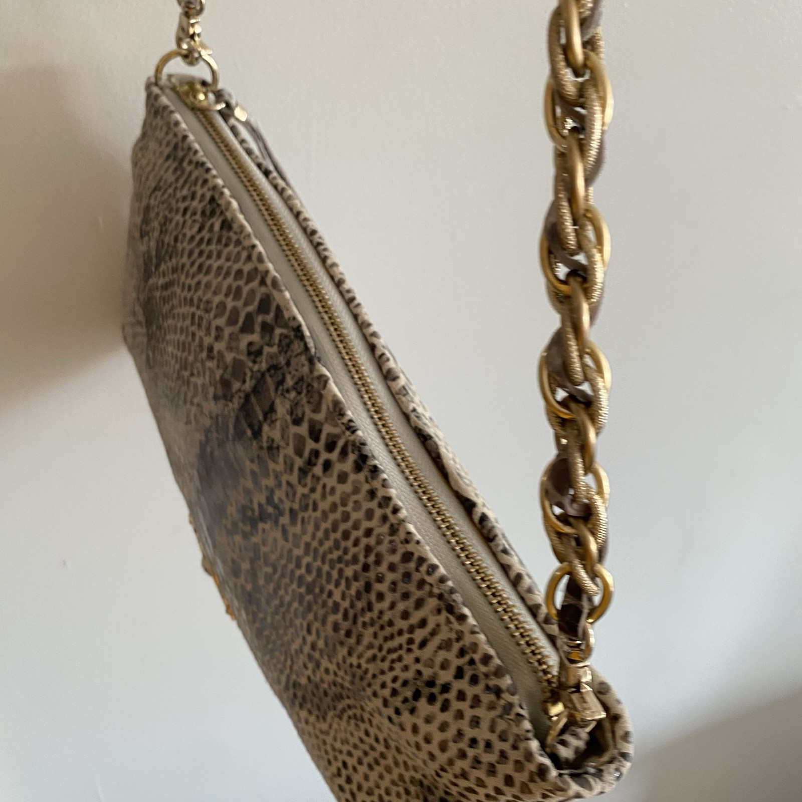 Elliott Lucca Snakeskin Python Embossed Leather C… - image 15