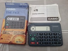 Casio QA-70-gw Timeface Calculator And Clock