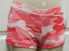 CAPEZIO PINK CAMO BOOTY SHORTS SUPPLEX Ladies SIZES dancer hiphop