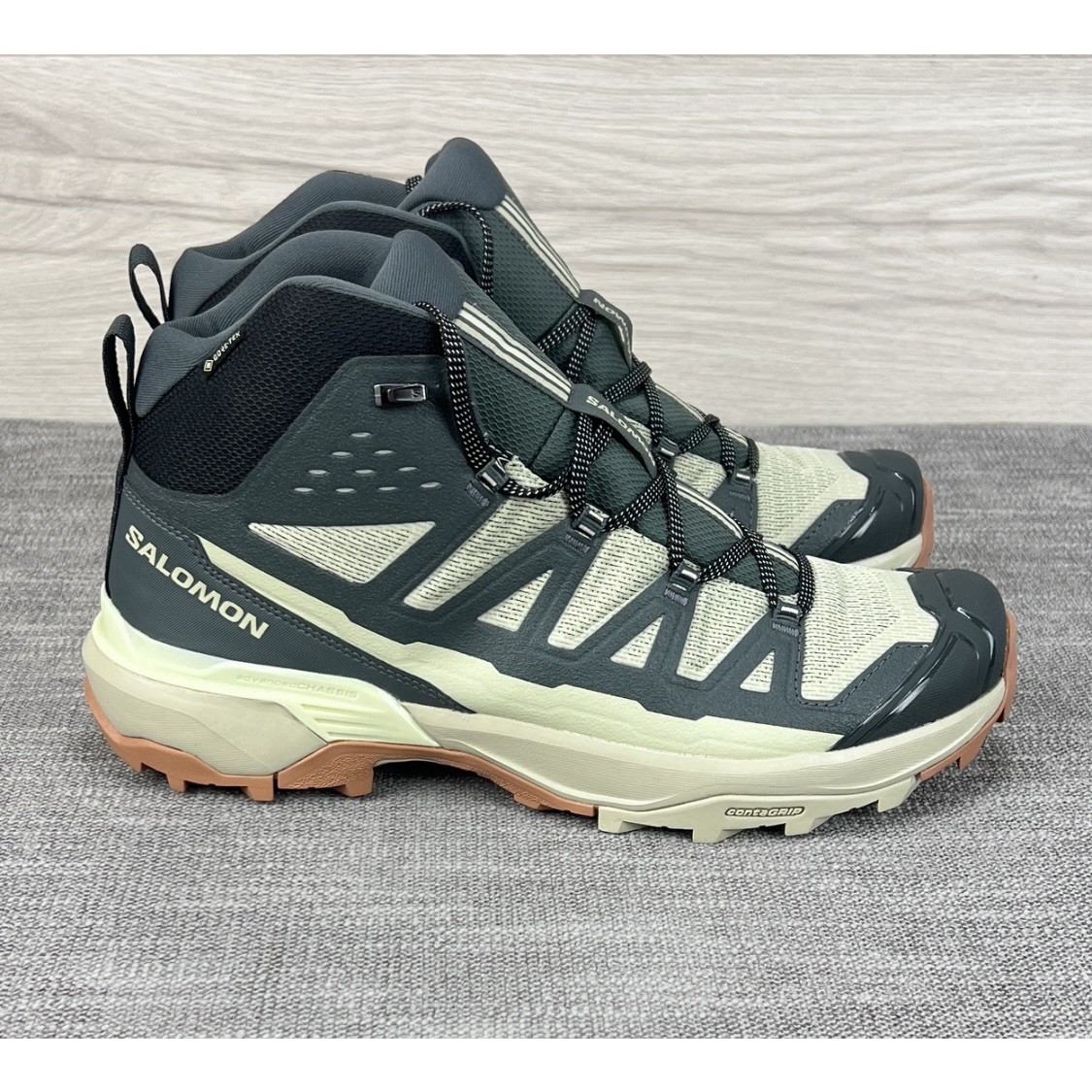 Stivali da trekking Salomon X Ultra 360 Edge Mid Gore Tex verdi 474599 da uomo taglia 11