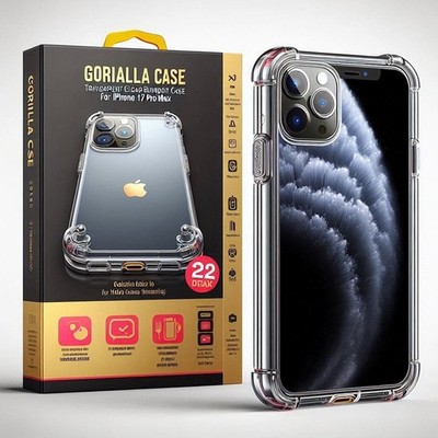 Gorilla Slim Bumper Schutzhülle für iPhone 17 Pro Max 16 15 14 13 12 11 7 8