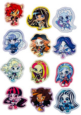 12 Pack Monster High Inspired Waterproof Sticker Bulk Laptop Xbox Car Decal