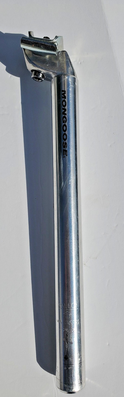 NOS Mongoose BMX Freestyle Bicycle Seatpost 26.0 Supergoose Villian Hooligan DMC