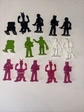 Vintage 1970s Tim Mee Galaxy Laser Space Team Aliens Plastic Figures Lot Of 15