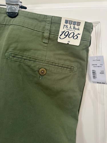 Jos. A. Bank Men's Dark Green Shorts Size 48 - BRAND NEW W TAGS - 10 Inch Inseam - Picture 3 of 8