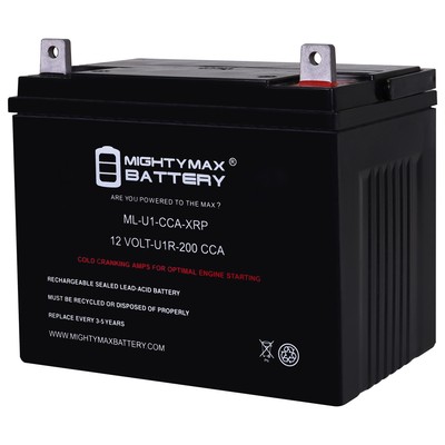Mighty Max ML-U1-CCA-XRP 12V 200CCA Replaces Sears DLS3500 28812 DeluxeU1R Mower