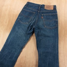 LEVI'S 517 0217 Orange Tab bootcut dark wash denim jeans 29x31 tag vtg 80s usa