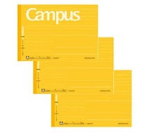 Kokuyo Campus Notebook Ruled Line with Dots  Half Size A Ruled No-293AT Set o