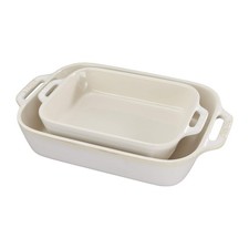 STAUB Ceramic Rectangular Baking Dish Set 2 p...