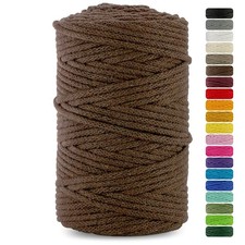 Netuno 1x corda macramè colorata marrone 5 mm 100 m filo macrame corda