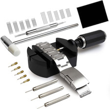 Watch Link Removal Kit, Watch Band Sizing Tool for Watch Strap Adjustment, Wa...