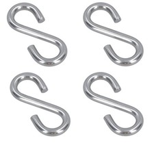 S Hook Hanging 4mm Stainless Steel Marine Grade Kitchen Pan Hanger Clothing